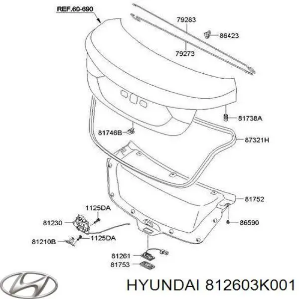  Piloto de matrícula para Hyundai I40 VF