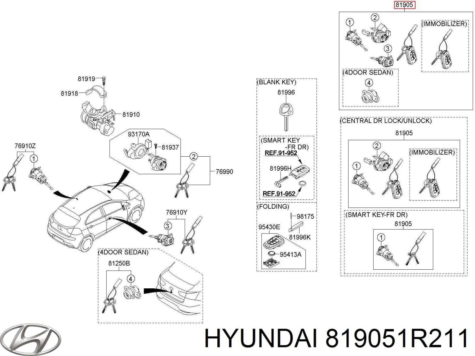 819051R211 Hyundai/Kia 