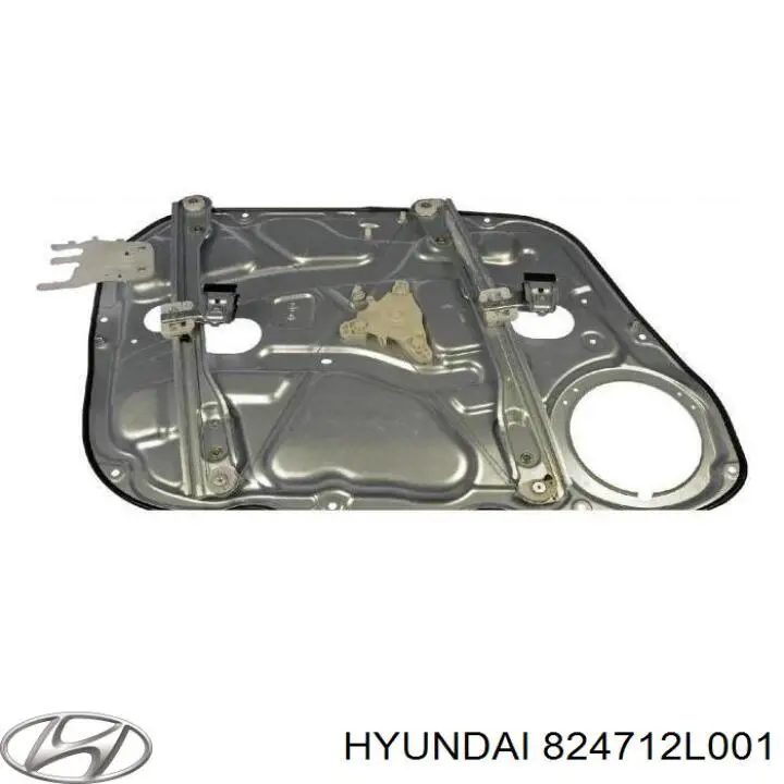 824712L001 Hyundai/Kia mecanismo de elevalunas, puerta delantera izquierda