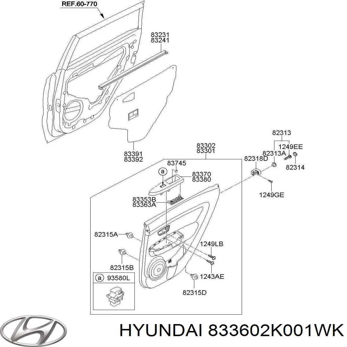 833602K001WK Hyundai/Kia 