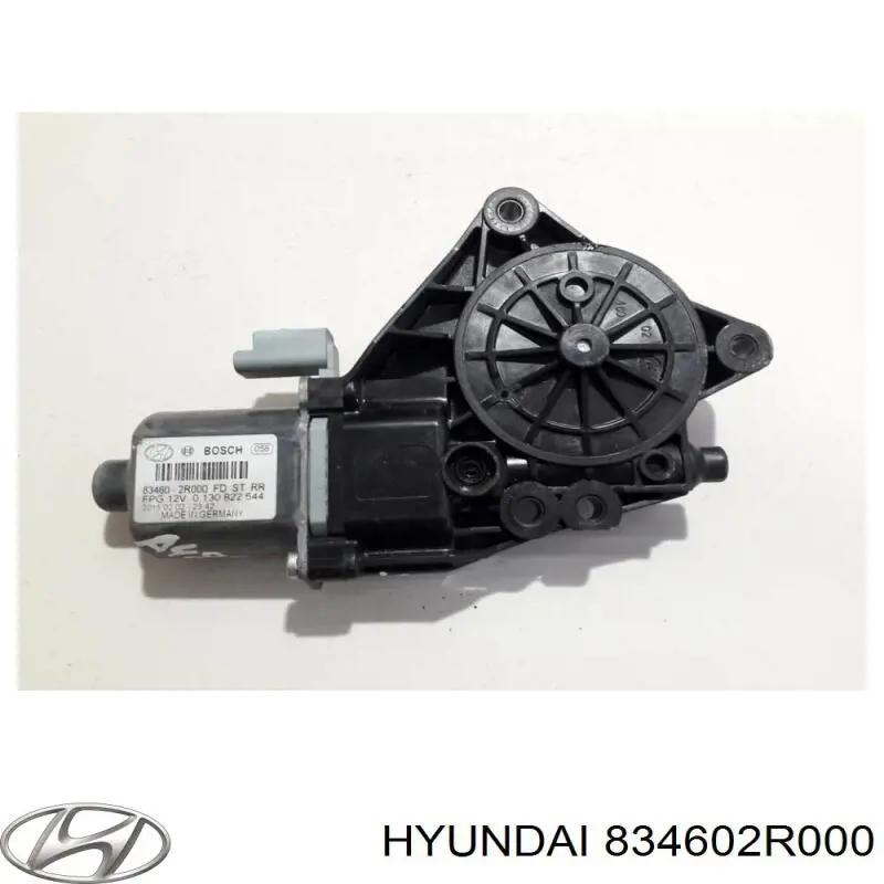 834602L000 Hyundai/Kia mecanismo de elevalunas, puerta trasera derecha