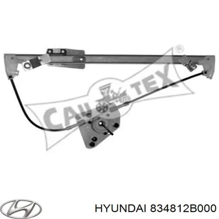 834812B000 Hyundai/Kia mecanismo de elevalunas, puerta trasera derecha