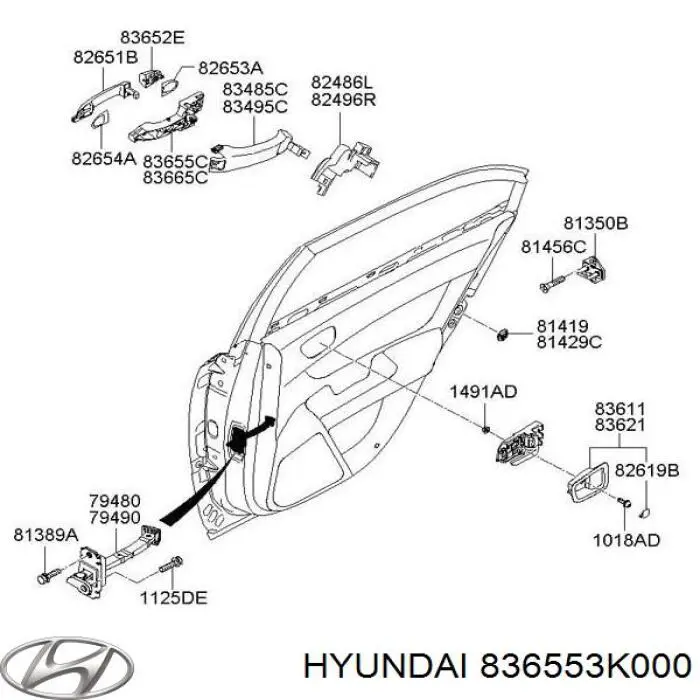 836553K000 Hyundai/Kia 