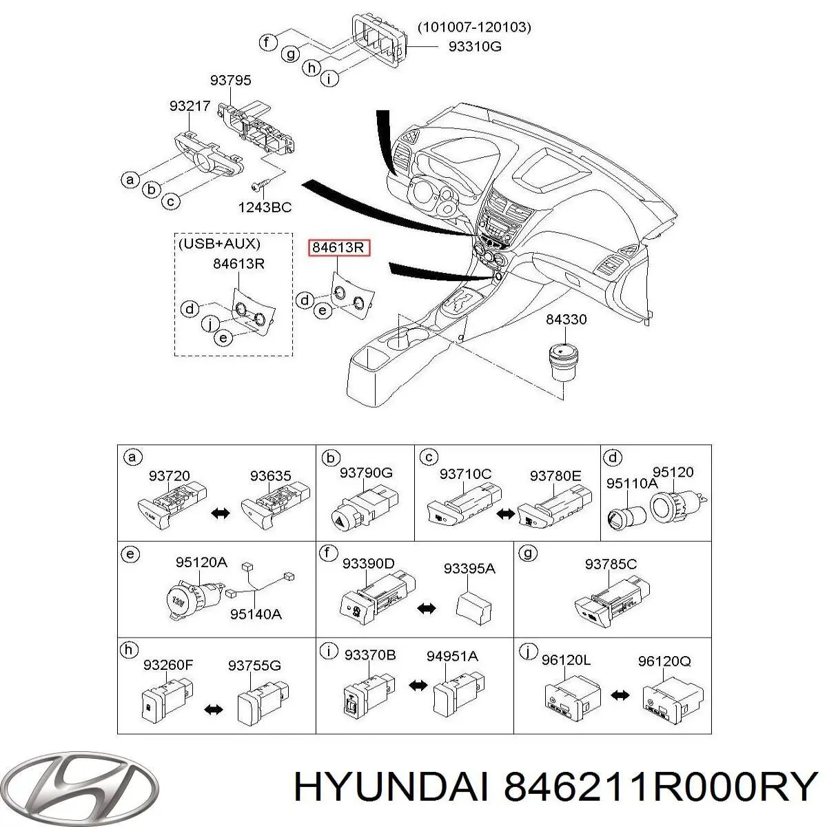 846211R000RY Hyundai/Kia 