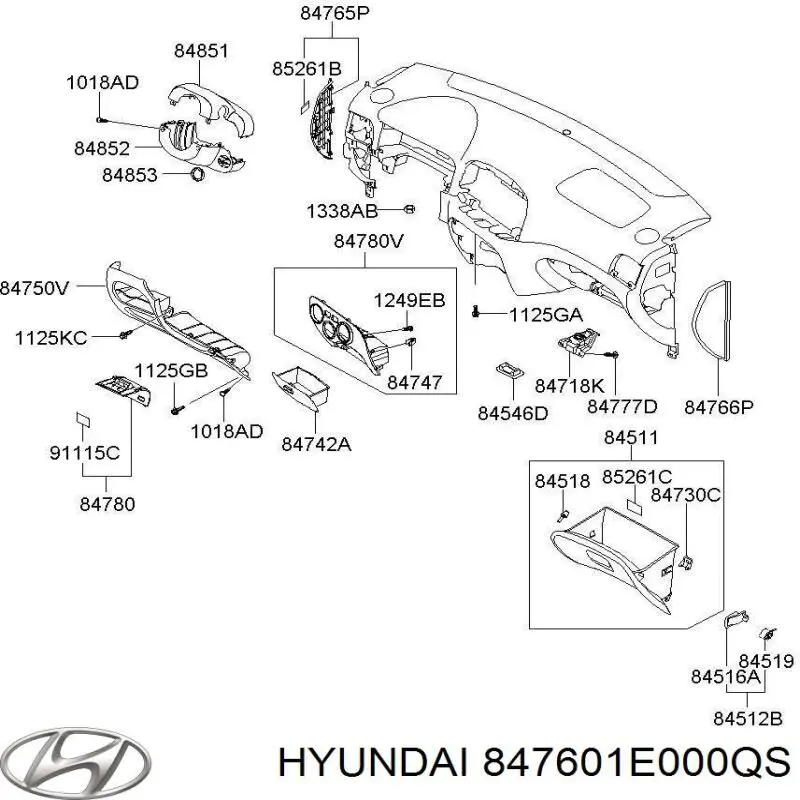 847601E000QS Hyundai/Kia 