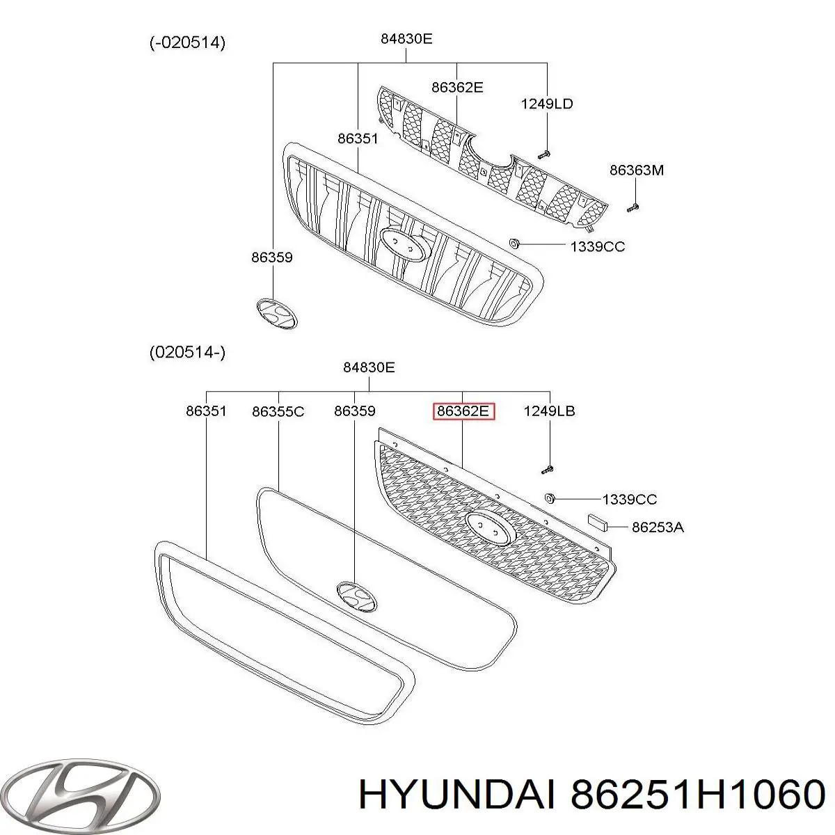  Panal de radiador para Hyundai Terracan HP