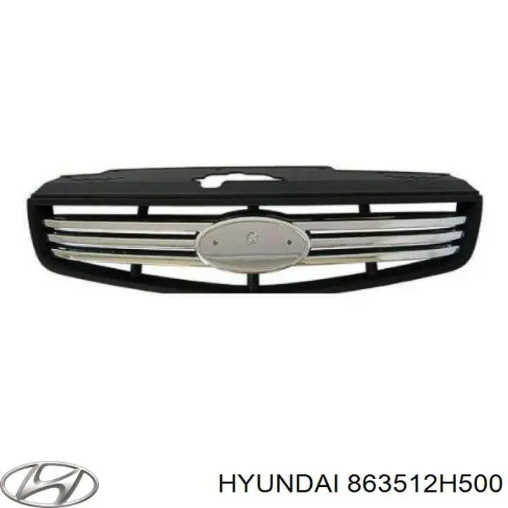 863512H500 Hyundai/Kia panal de radiador