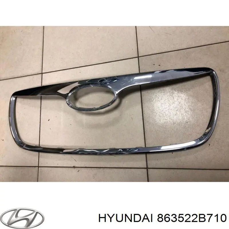  Moldura de rejilla de radiador para Hyundai Santa Fe 2 