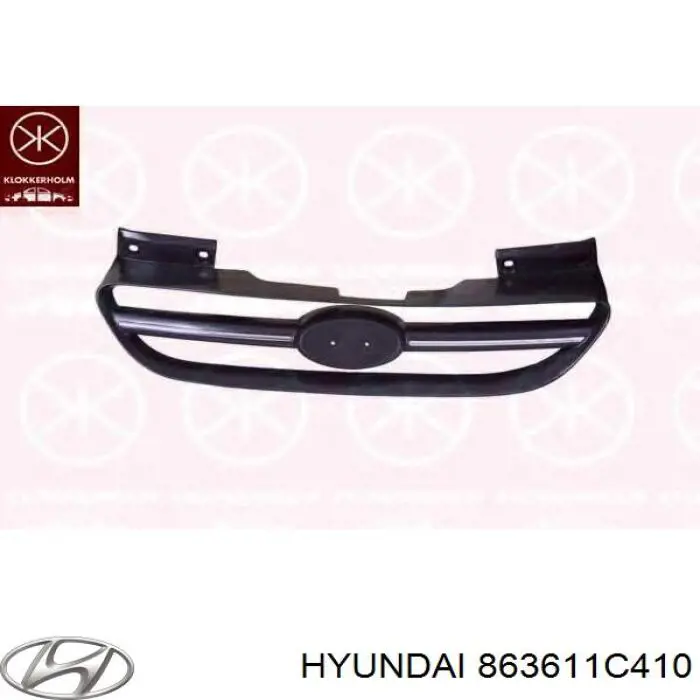 863611C410 Hyundai/Kia panal de radiador