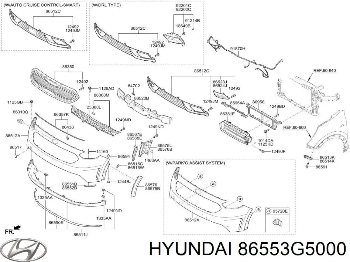 86553G5000 Hyundai/Kia 