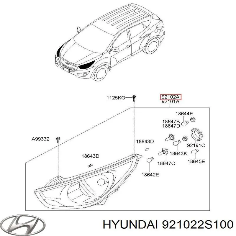 921022S100 Hyundai/Kia 