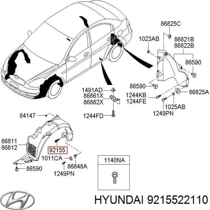 9215522110 Hyundai/Kia 