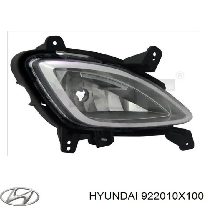 922010X100 Hyundai/Kia faro antiniebla izquierdo