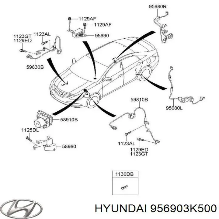  Sensor de Aceleracion lateral (esp) para Hyundai Grandeur TG