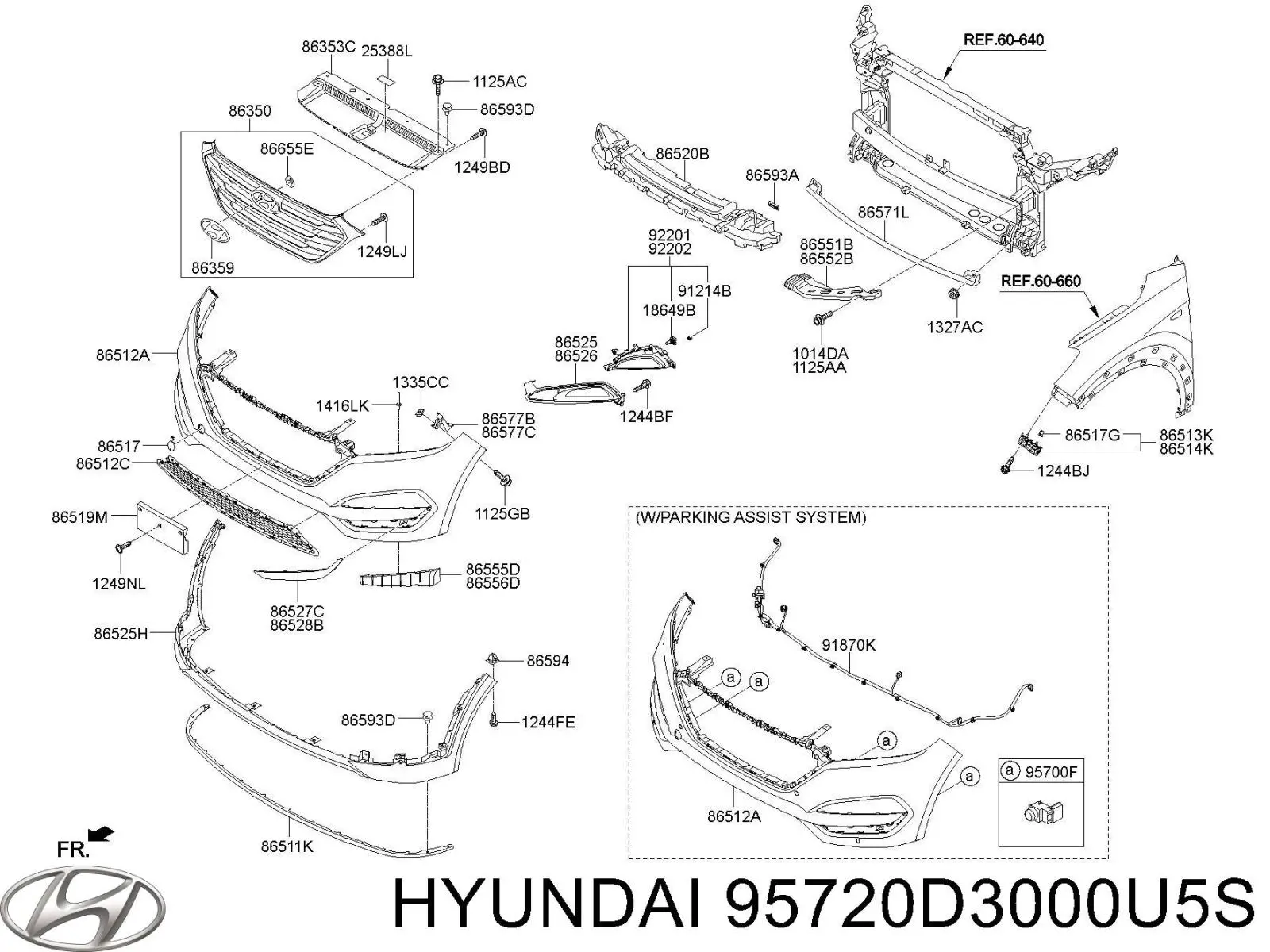 95720D3000U5S Hyundai/Kia 