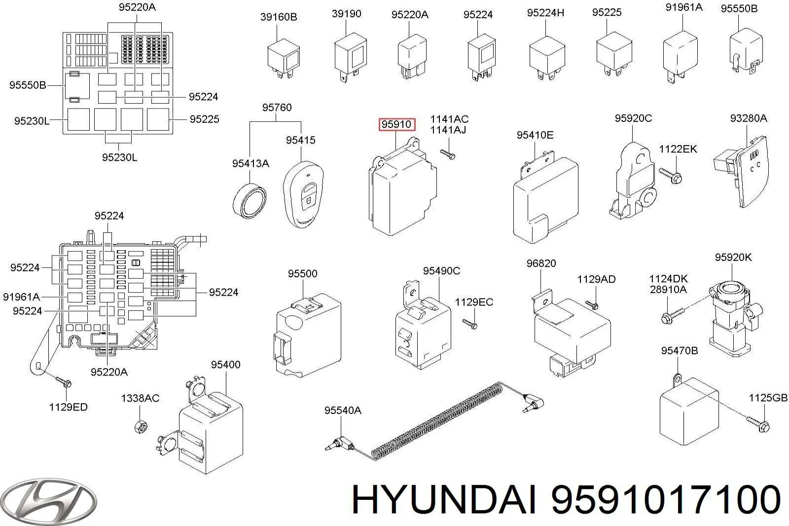 9591017100 Hyundai/Kia 