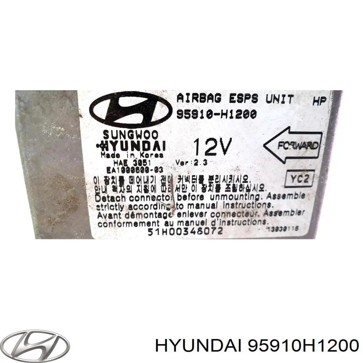  Procesador Del Modulo De Control De AIRBAG para Hyundai Terracan HP