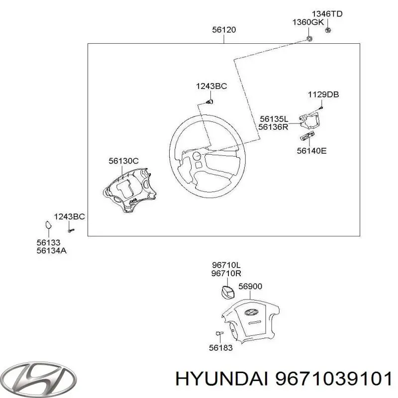 9671039101 Hyundai/Kia 