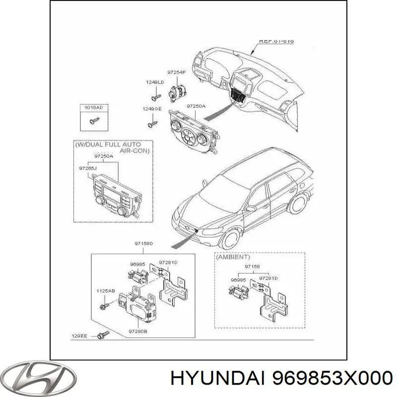  Sensor, temperaura exterior para Hyundai Tucson 1 