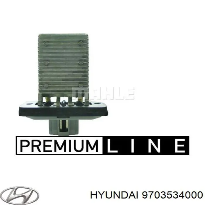 9703534000 Hyundai/Kia resitencia, ventilador habitáculo