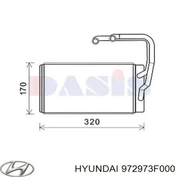  Radiador de calefacción para KIA Opirus GH