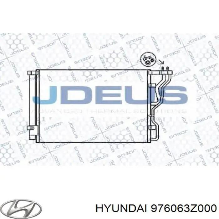 976063Z000 Hyundai/Kia condensador aire acondicionado