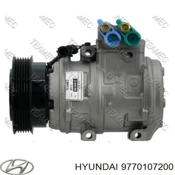 97701-07200 Hyundai/Kia compresor de aire acondicionado