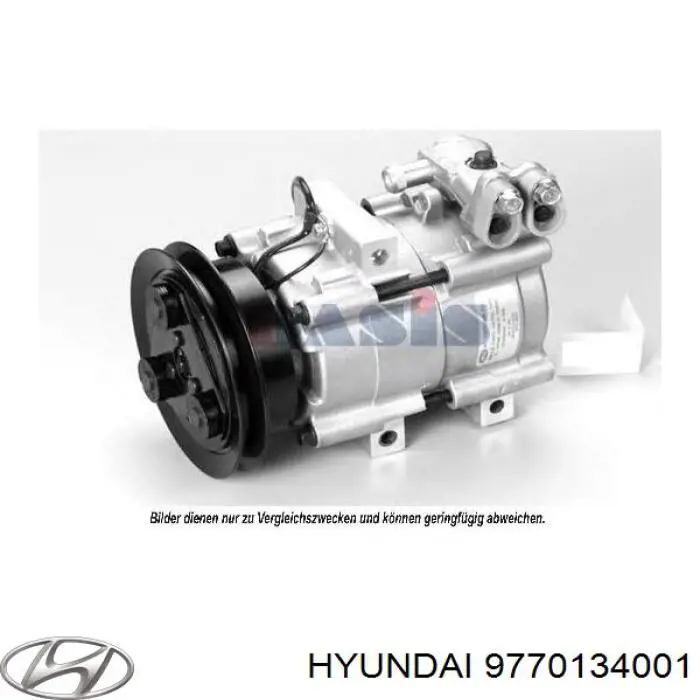 9770134001 Hyundai/Kia compresor de aire acondicionado