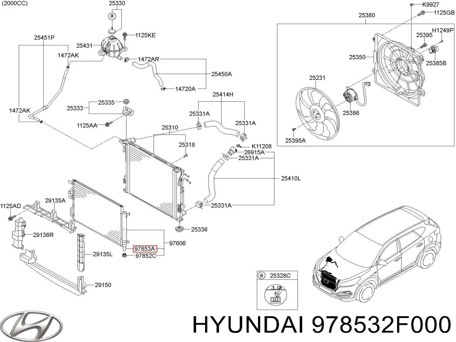  Receptor-secador del aire acondicionado para KIA Carens FG