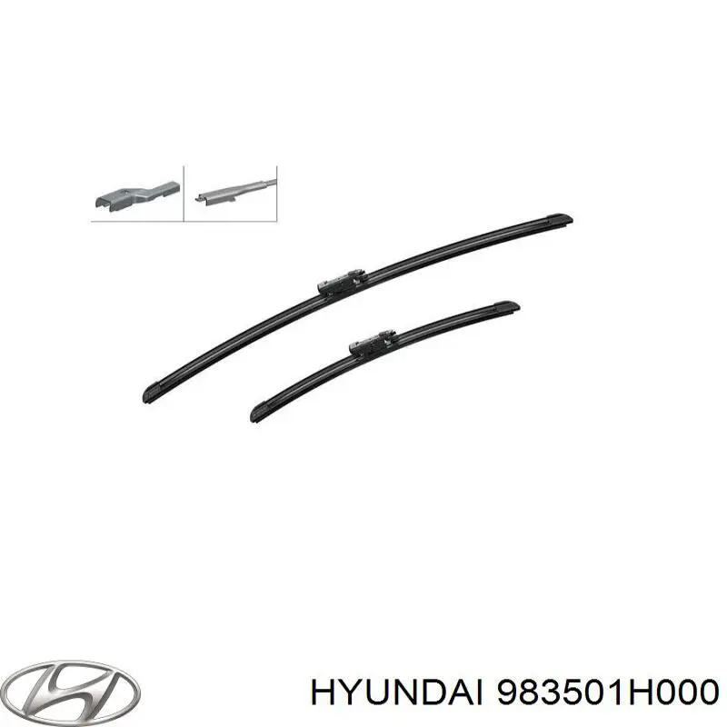  Limpiaparabrisas de luna delantera conductor para Hyundai I30 FD