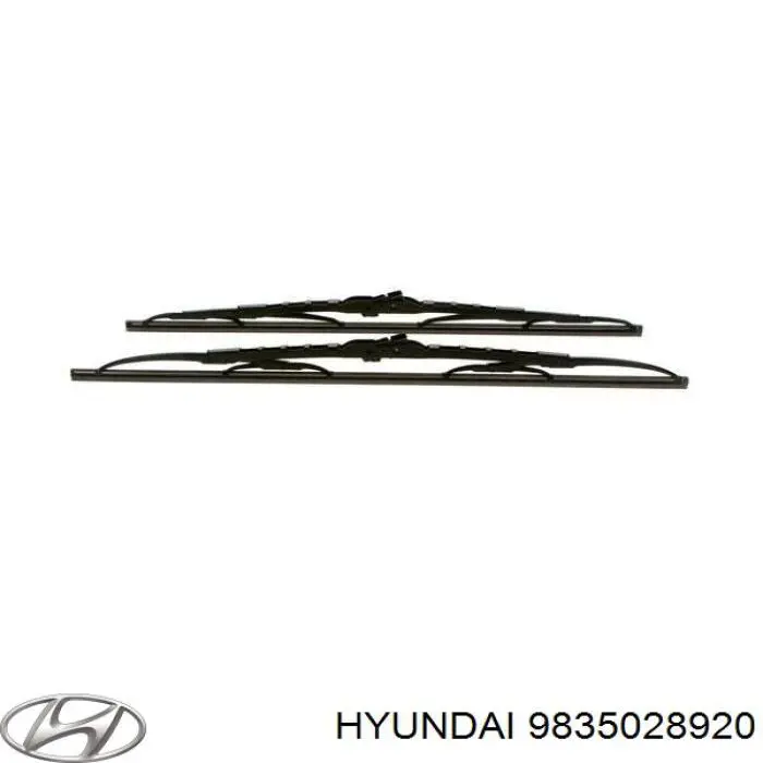 9835028920 Hyundai/Kia limpiaparabrisas de luna delantera copiloto