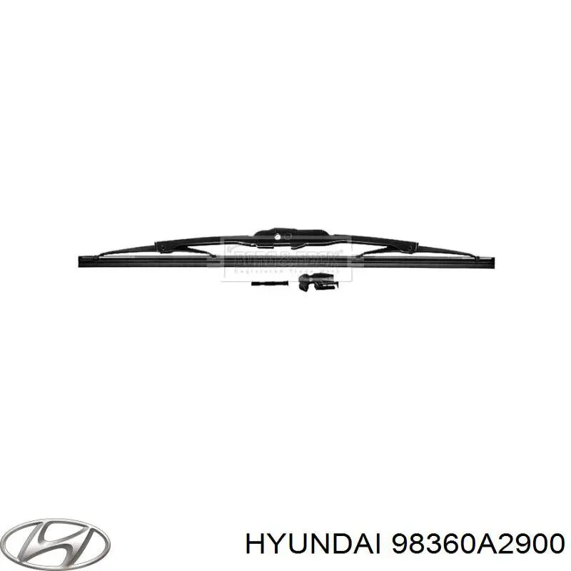 98360A2900 Hyundai/Kia limpiaparabrisas de luna trasera