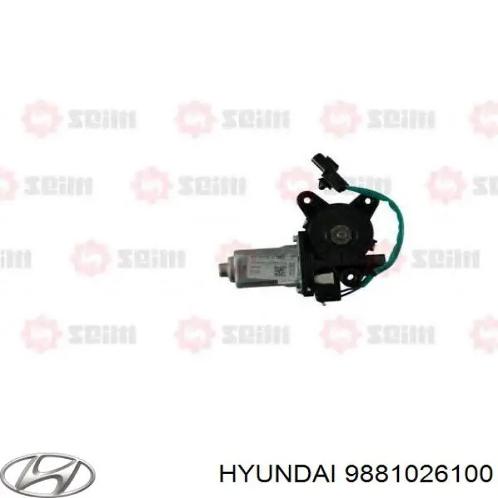  Motor eléctrico, elevalunas, puerta delantera izquierda para Hyundai Santa Fe 1 