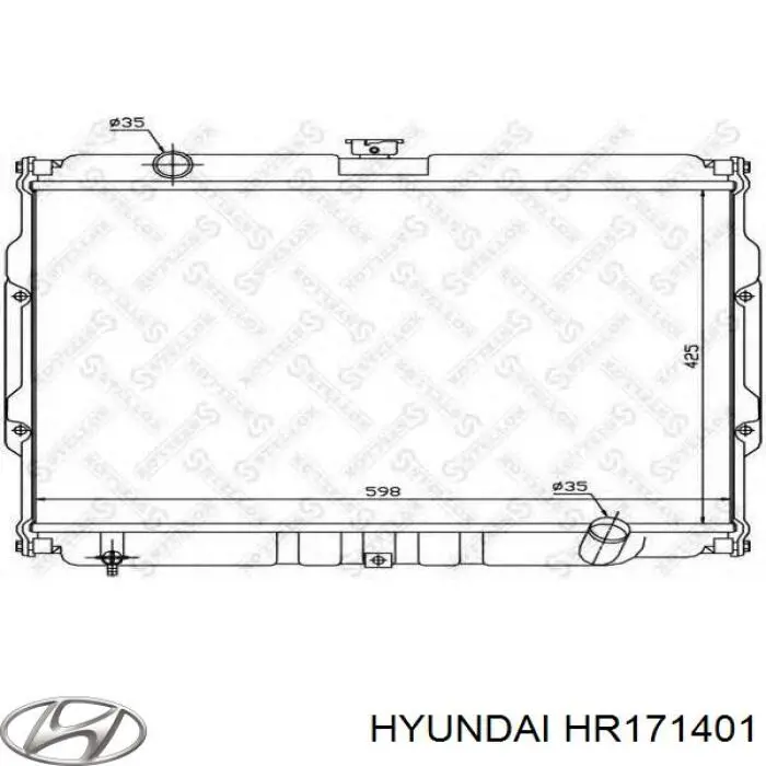 HR171401 Hyundai/Kia radiador refrigeración del motor