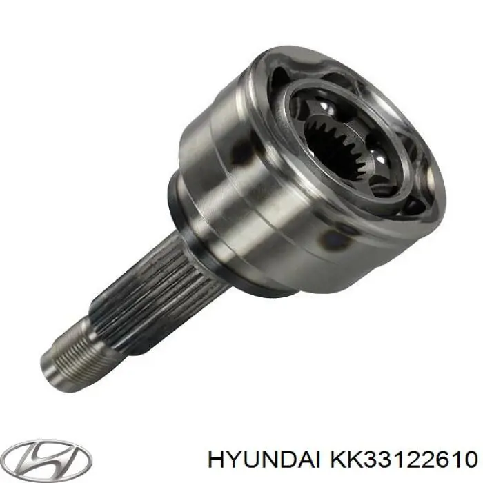 KK33122610 Hyundai/Kia árbol de transmisión delantero izquierdo