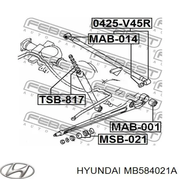  Barra Panhard, eje trasero para Hyundai Galloper JK