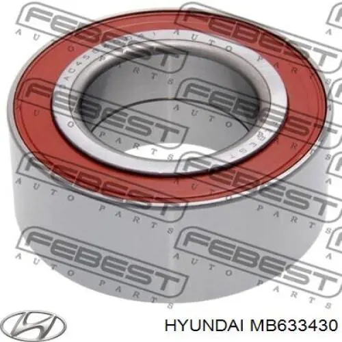 MB633430 Hyundai/Kia cojinete de rueda delantero