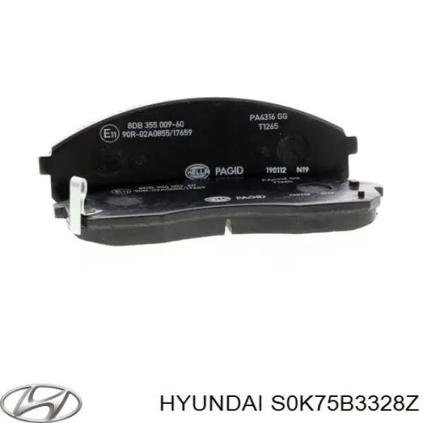 S0K75B3328Z Hyundai/Kia pastillas de freno delanteras