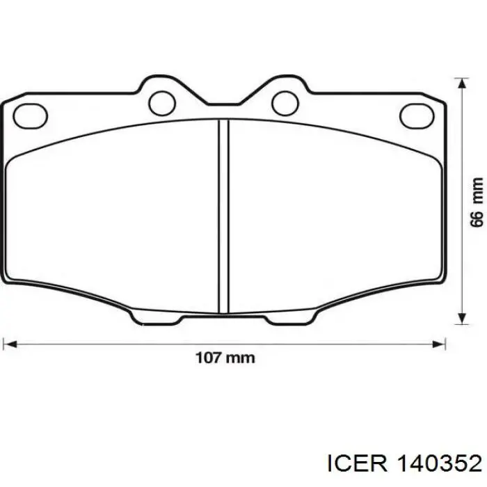 140352 Icer pastillas de freno delanteras