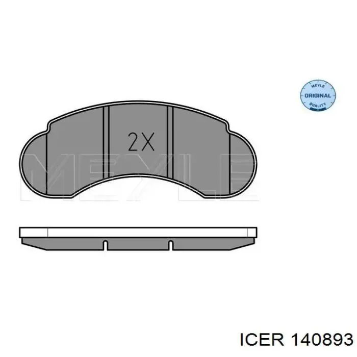 140893 Icer pastillas de freno delanteras