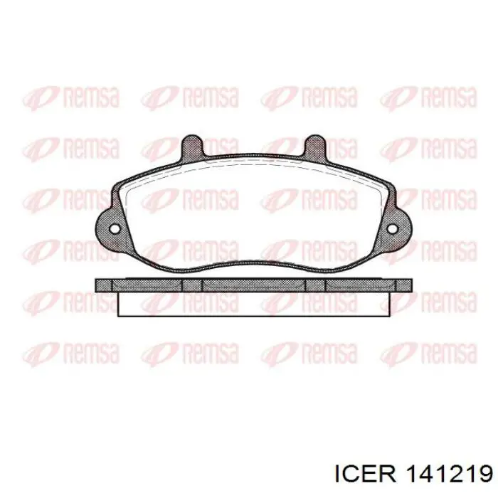 141219 Icer pastillas de freno delanteras