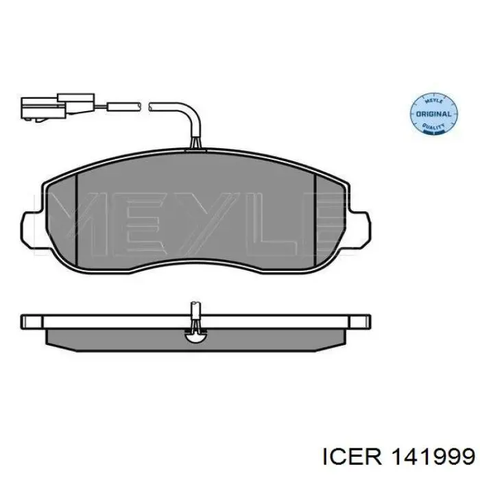 141999 Icer pastillas de freno delanteras