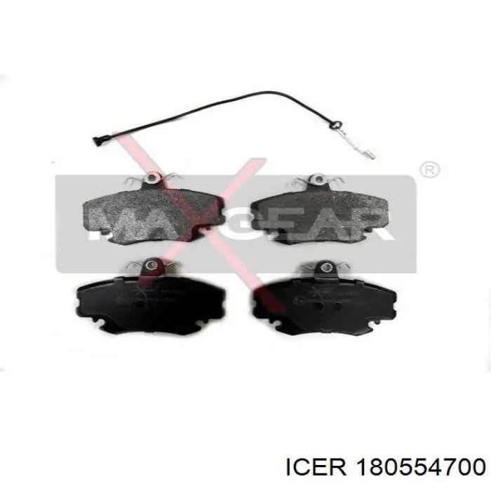 180554-700 Icer pastillas de freno delanteras