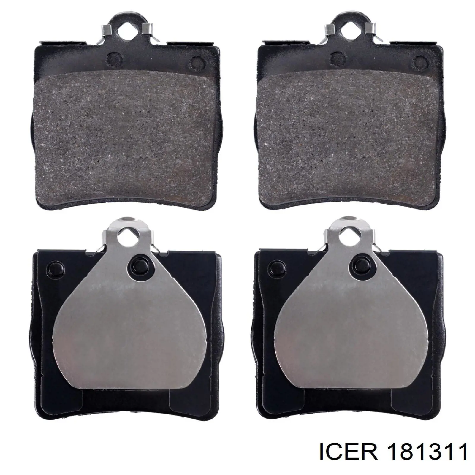 181311 Icer pastillas de freno traseras