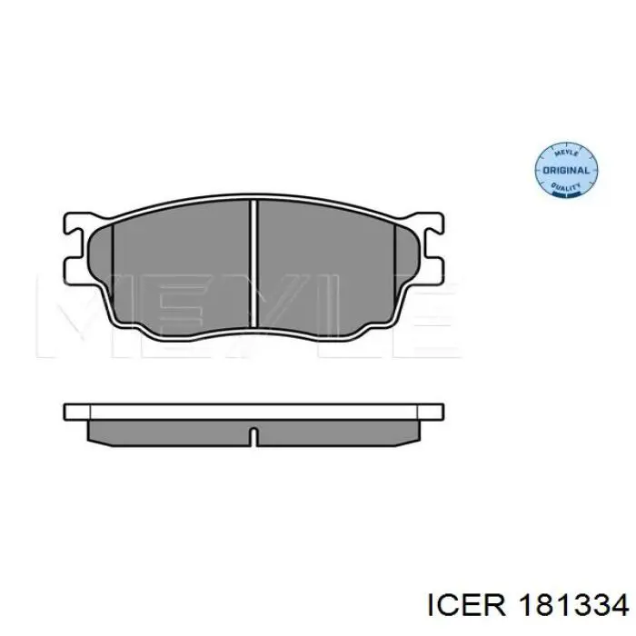 181334 Icer pastillas de freno delanteras