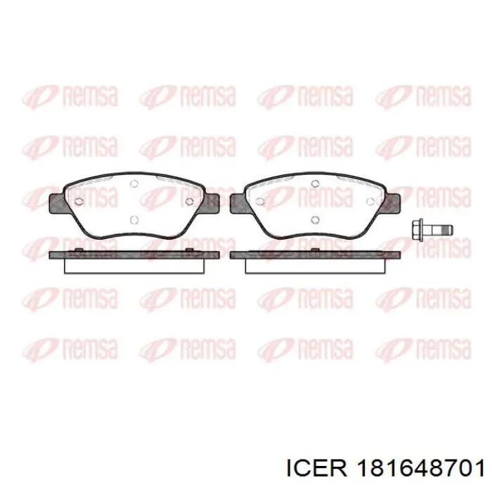 181648-701 Icer pastillas de freno delanteras