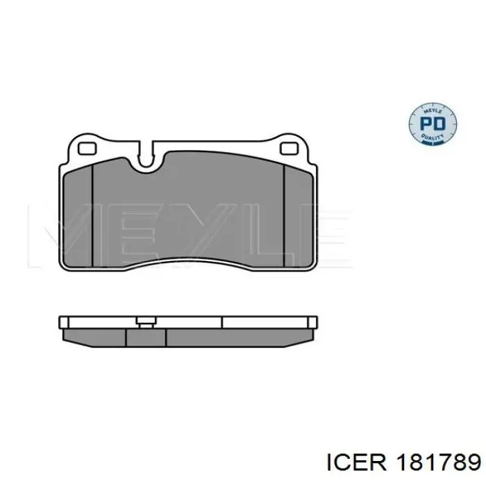 181789 Icer pastillas de freno delanteras