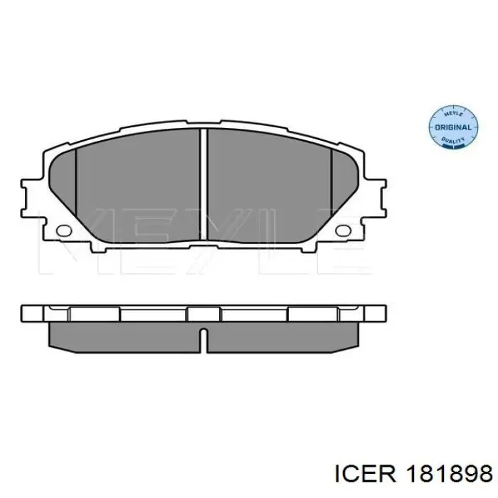181898 Icer pastillas de freno delanteras