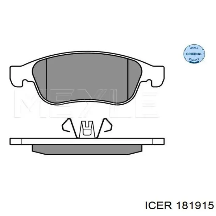 181915 Icer pastillas de freno delanteras