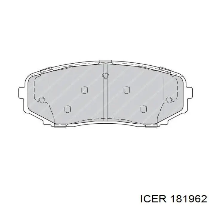 181962 Icer pastillas de freno delanteras